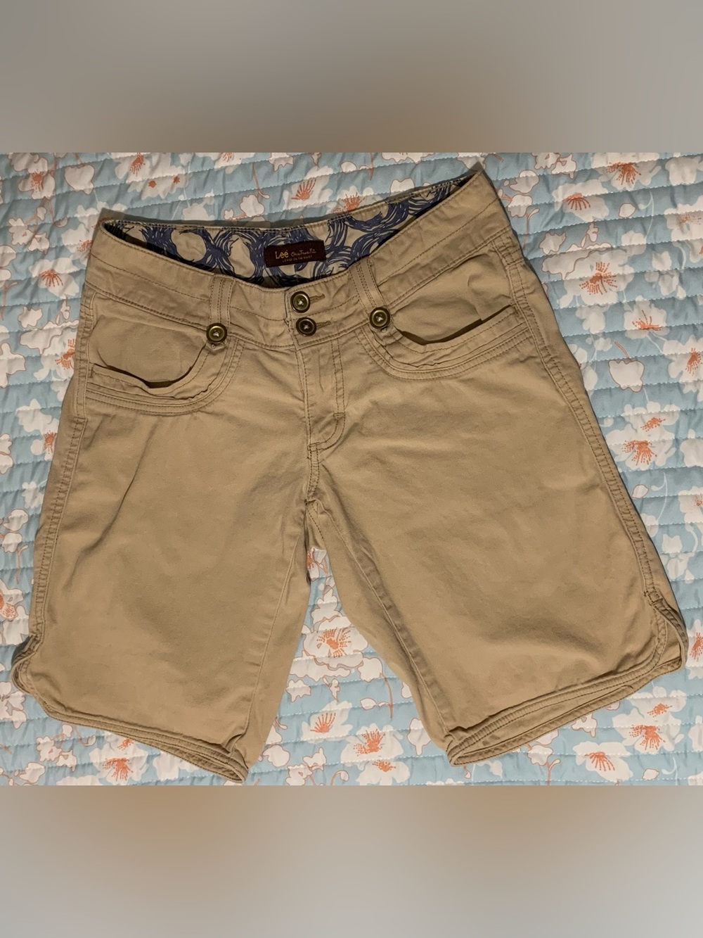 Lee Women's Tan Bermuda Shorts